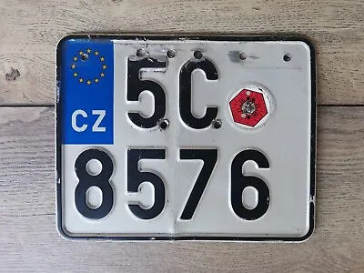 Czech Republic Motorcycle License Plate • $30
