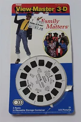 Vintage 1991 View-Master Family Matters TV Show 3 Reels Disney Package Open  • $4.99