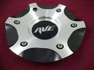 AVE Wheels Silver / Black Custom Wheel Center Cap # C46S182MB (1) • $79.51