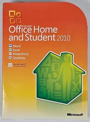 Microsoft Office Home And Student 2010 With Retail Box  SKU 79G-01900 • $23.99