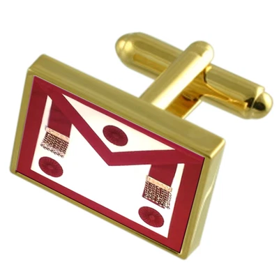 £49 • Buy Masonic Provincial Steward Regalia Apron Gole-Tone Cufflinks Tie Clip Engraved