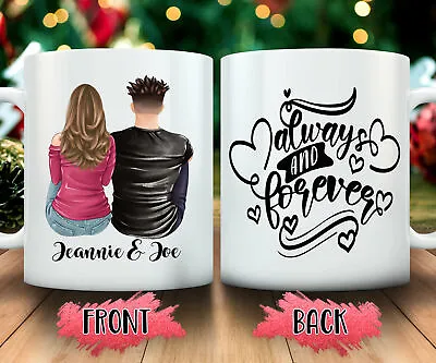$26.99 • Buy Valentines Day Mug For Him Personalized Mug Gift For Husband Her Couples Always