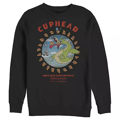 Men's Cuphead Grim Matchstick The Dragon Boss Sweatshirt • $34.98