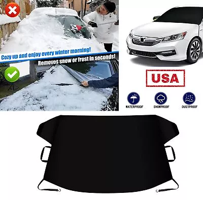 Car Windshield Snow Cover Frost Guard Waterproof Universal Fit SUV Auto Car USA • $10.88