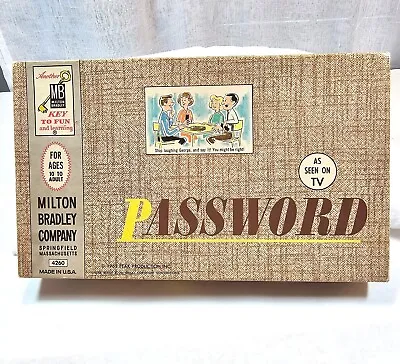 PASSWORD Board Game 1st Edition 1962 Milton Bradley 71+ Years Old Vintage • $16