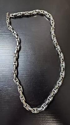 Stainless Steel Silver Round Box Chain Necklace Men Women 5mm 24 Inch • $12