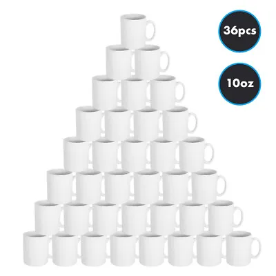 £46.99 • Buy Sublimation Mug Large Handle 10oz Mugs X36 White ORCA Double Coated Heat Press