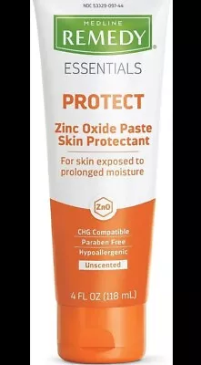 Medline Remedy Essentials Zinc Oxide Paste Skin Protectant 4oz EXP: 09-2025 • $9.99