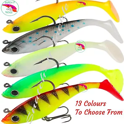$9.99 • Buy 5 Soft Plastic Vibe Lures Flathead Jig Heads Barra Cod Snapper Jews Tackle Bait