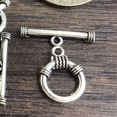 Silver Brass Gold Toggle Clasp Toggle Necklace Jewelry Findings Free Shipping • $4.99