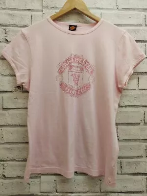 MANCHESTER UNITED Pink T-shirt UK 18 - CG E24 • £7.99