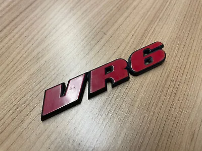 ORIGINAL VR6 Emblem Logo Rear VW Golf 3 Passat 35i Lettering 357853675B • $106.44