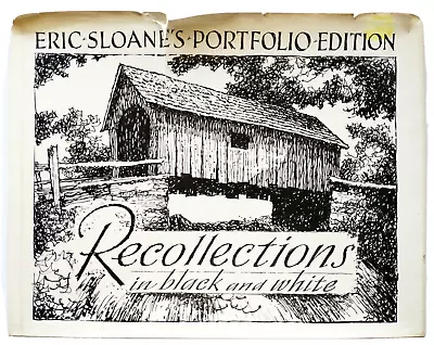 $12.95 • Buy Recollections In Black And White Portfolio Edition Eric Sloan HC/DJ 1978