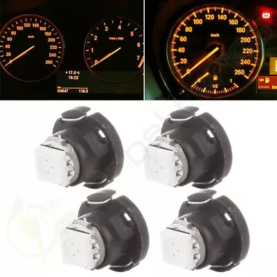 6Pcs T5/T4.7 Neo Wedge LED Dash HVAC Climate Control Lights 12MM Yellow/Amber • $8.63