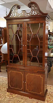 Councill Craftsman Regency Style Flame Mahogany Curio China Display Cabinet • $2500
