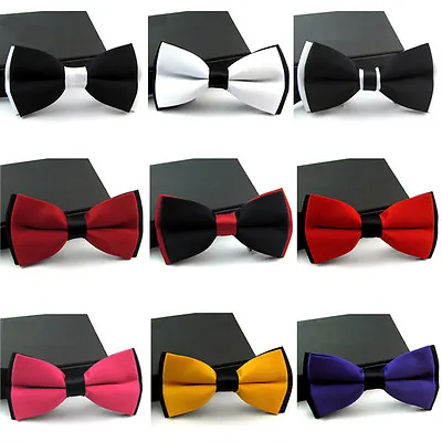 Men Fashion Bow Tie Adjustable Novelty Tuxedo Wedding Party Bowtie Necktie • $10.98