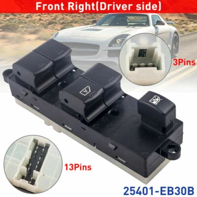 $26.99 • Buy Electric Power Window Master Switch Control For Nissan Navara D40 Pathfinder R51