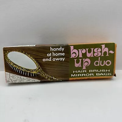 Brush-up Duo Hair Brush Mirror Back Vintage With Box • $5