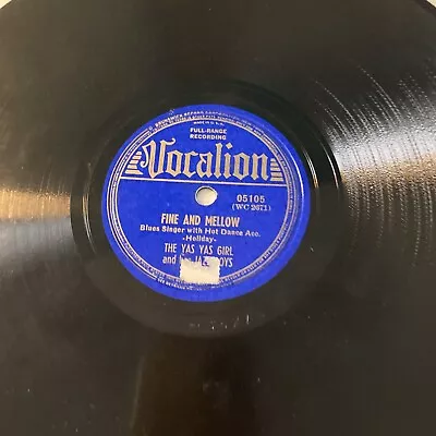 Merline Johnson 78 Rpm VOCALION 5105 Fine And Mellow BLUES 1939 V+ • $20