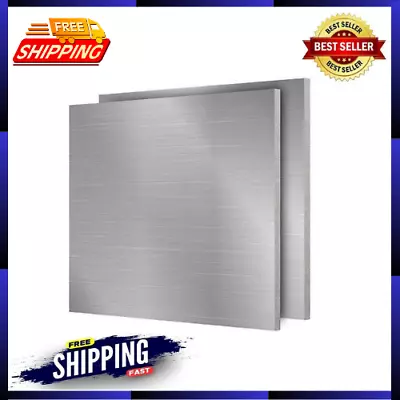 2 Pack 6061 Aluminum Sheet 12 X 12 X 1/4 Inches Sturdy Durable Aluminum Plate • $49.49