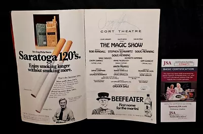 Doug Henning Magician Signed Magic Show Cort Theatre April 1975 Playbill Jsa Coa • $50