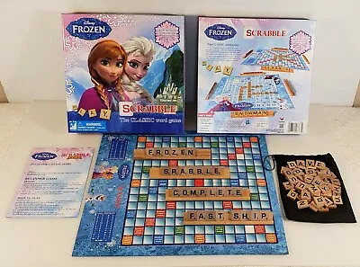 Disney Frozen Scrabble Board Game 2 Sided BoardKids Game Complete Excellent!  • $16.66