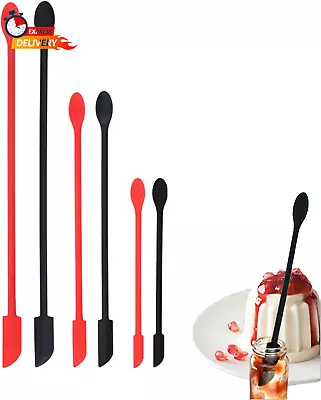 6 Pcs Mini Spatula Silicone Spatula Set Upgraded Double-Ended Sturdier Makeup Sp • $11.72