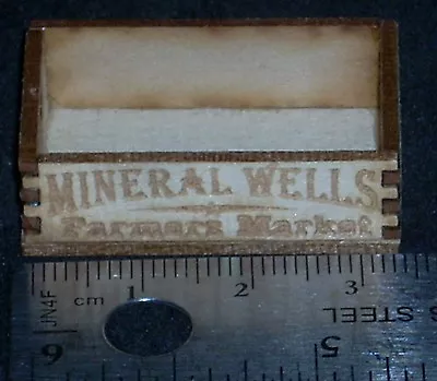 Dollhouse Miniature Mineral Wells Produce Crate 1:12 Farm Store Vegetable Market • $3