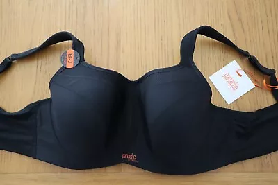 Panache Black Sport Bra Size 36E - BNWT • £22