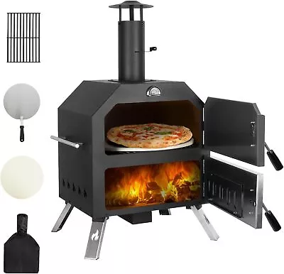 12’’ Outdoor Pizza Oven Wood Fired Pizza Oven Portable Patio Ovens • $126.49