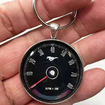 Vintage 60's - 70's Ford Mustang Pony 80 MPH Speedometer Keychain Reproduction • $12.95