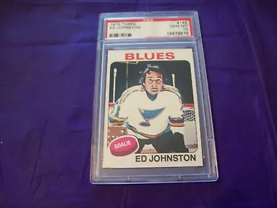 1975 Topps Hockey #185 Ed Johnston Psa 10 • $74.95