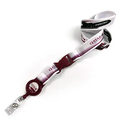 Qatar Airways Boeing Satin Polyester Lanyard • £6.99