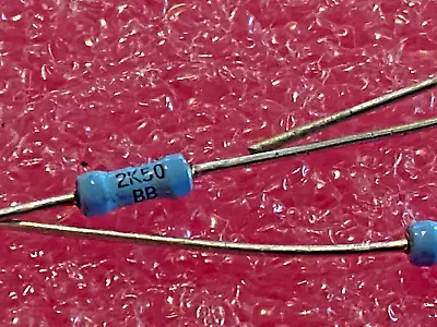 2.5K  .1% Precision Metal Film Resistors UXB02070F2501B  10 Ppm 25pc • $14.99