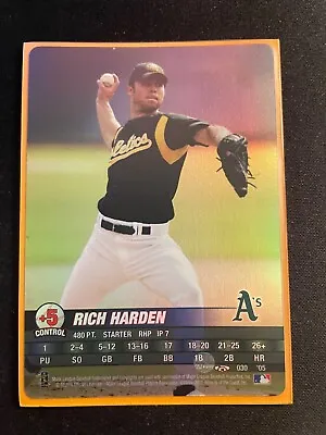 2005 MLB Showdown Rich Harden Trading Deadline FOIL #30 Athletics • $9.25