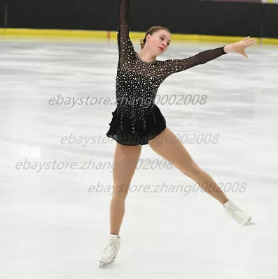 Sparkles Ice Skating Dress.Competition Figure Skating Dance Twirling Costume • £155