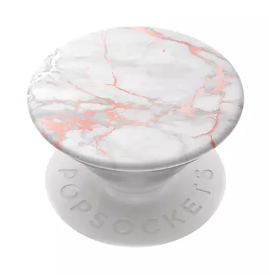 $16.95 • Buy PopSockets PopGrip Phone Grip Stand Mount Holder Swap - Rose Gold Lutz Marble