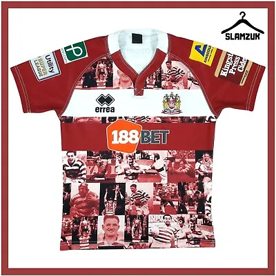 £34.99 • Buy Wigan Warriors Rugby League Shirt Errea Small Special HoF Kit Jersey 2016 X30
