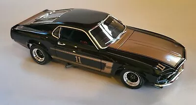 Scarce Mint Boxed 1/18 ACME 1969 Ford Mustang Boss 302 Smokey Yunick Diecast Car • £100