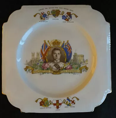 Aynsley Bone China Plate May 12 1937 Coronation Of King Edward VIII. England.  • $10