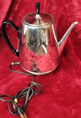 Vintage Chrome Sunbeam Model AP Fully Automatic Electric Coffee Percolator  • $29.99