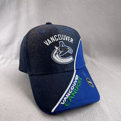 Vancouver Canucks Hat Mens Blue Strapback Cap NHL Hockey Embroiderd NWT Fan Fav • $14.97