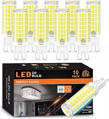 10 Pack G9 LED Bulb 5000K Daylight Hansnag 6W (60W Halogen Replacement) T4 Chan • $33.81