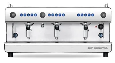 Iberital Ib7 3 Group New Espresso Coffee Machine Commercial Cafe Latte Bar Cart • £3618.69