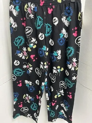 Disney Pajamas Womens Medium Mickey & Minnie Mouse Lounge Pants Sleepwear • $12.90