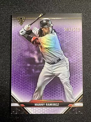 2021 Topps Triple Threads #46 MANNY RAMIREZ Base Purple #288/299 BOSTON RED SOX • $3.19