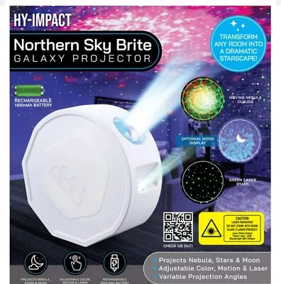 Hy-Impact Northern Sky Brite Galaxy Projector Nebula Stars & Moon! RGB! Nice! • $9.99