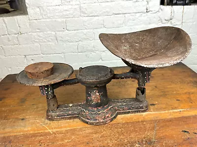 Patented 1867 HOWE SCALE Brandon Mfg VERMONT W/ Tray & Weight ~ General Store • $66.60