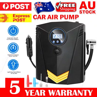 150PSI 12V Portable Inflator Pump Air Compressor Tire For Car Bike Motorcycle AU • $26.99