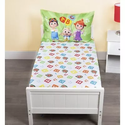 New Cocomelon Toddler Fitted Sheet And Pillow Case Set • $30.99